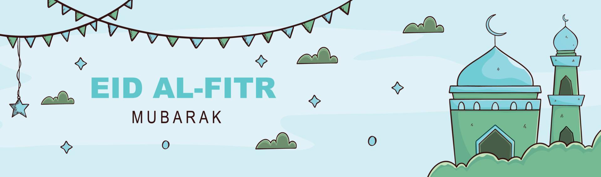 Eid social media banner . Eid web banner. Eid background. vector