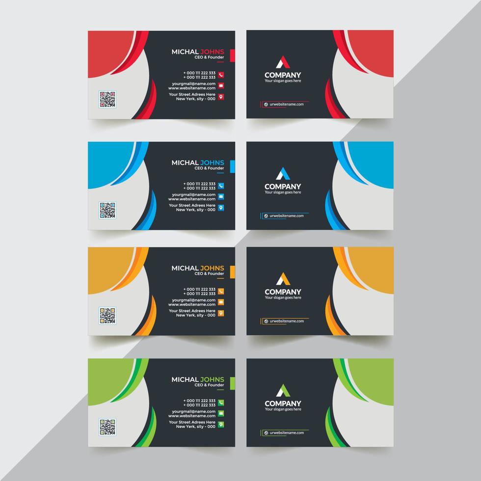 Business Card Template vector