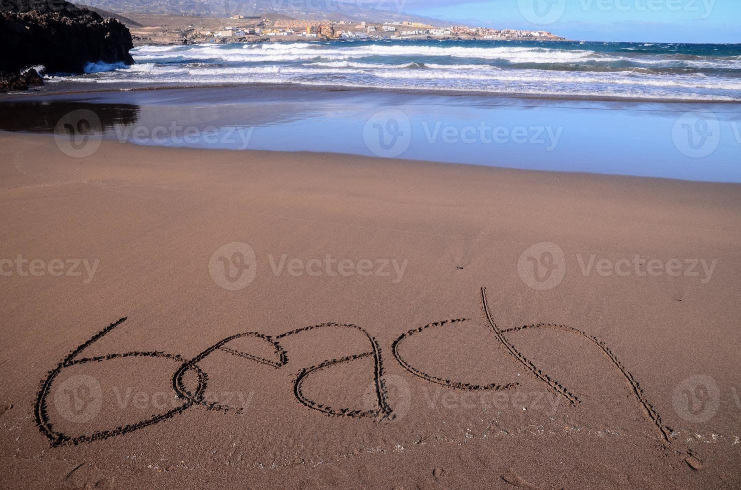 hermosa playa en tenerife foto