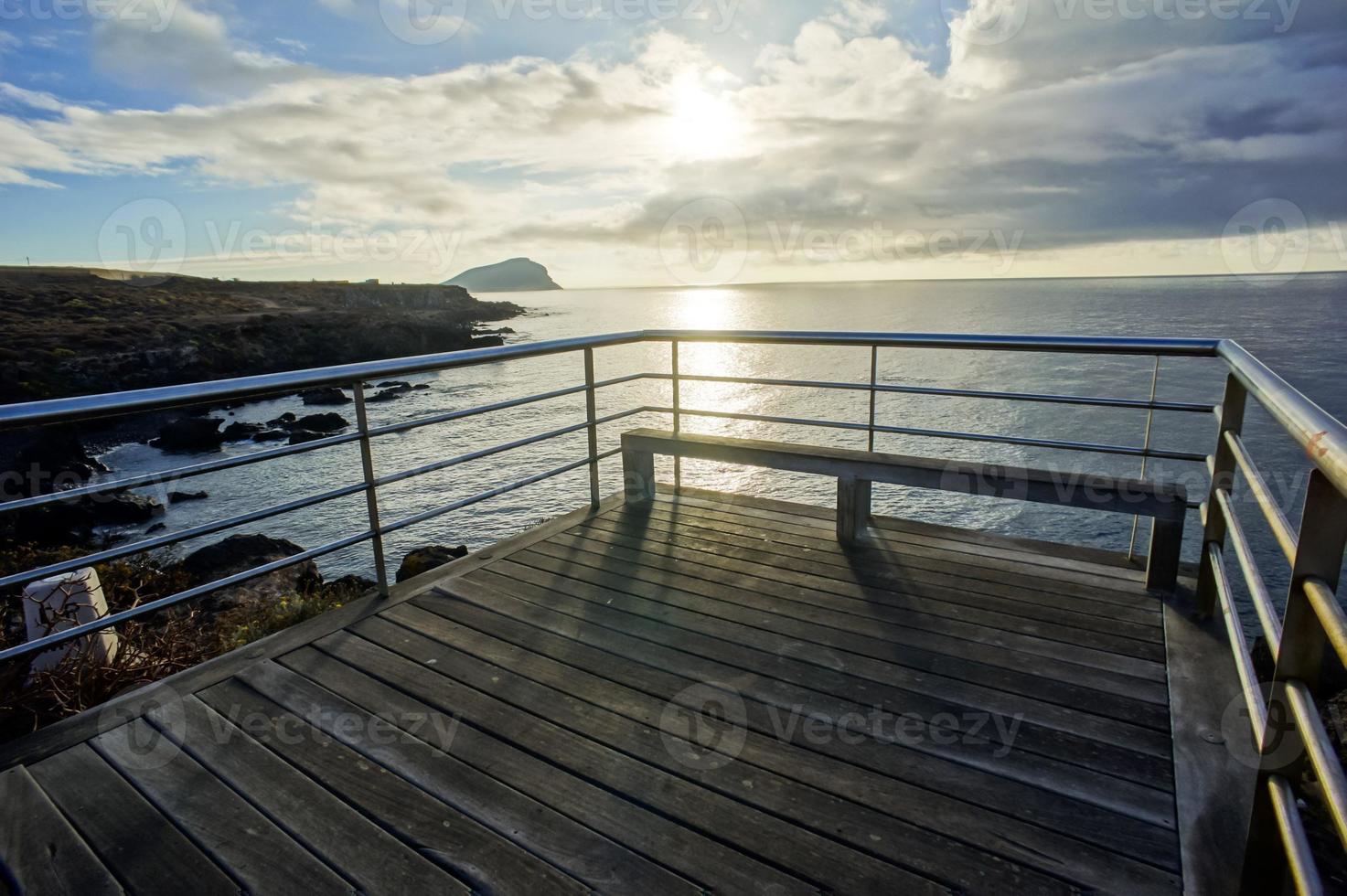 Scenic coastal view photo