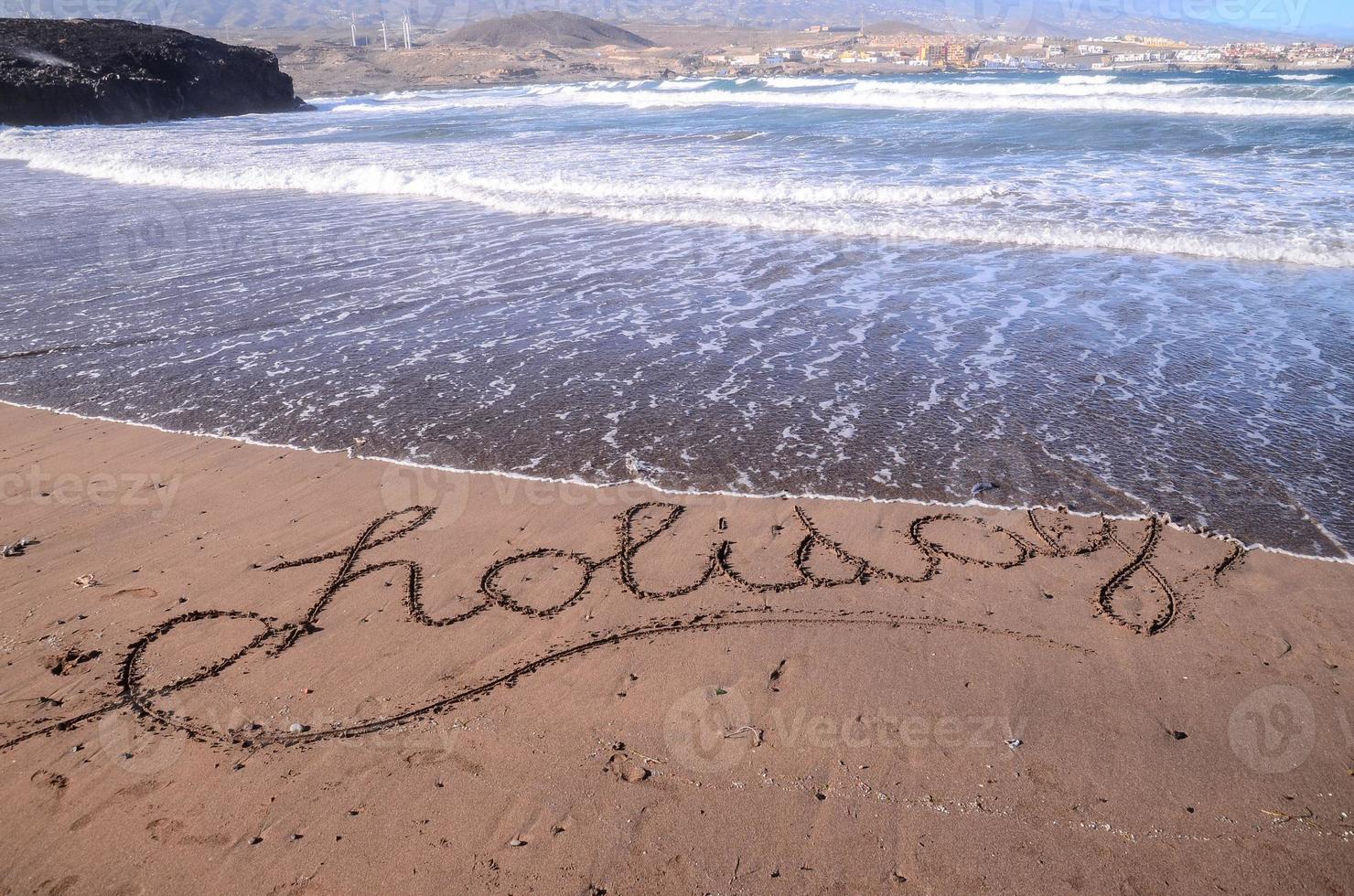 hermosa playa en tenerife foto