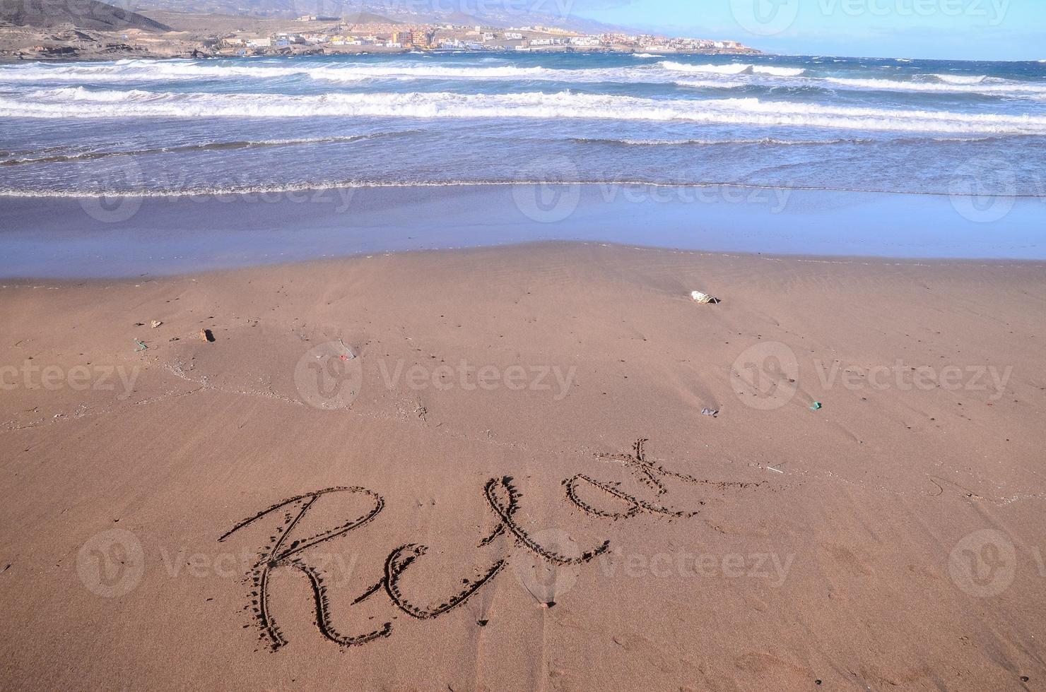 Beautiful beach on Tenerife photo