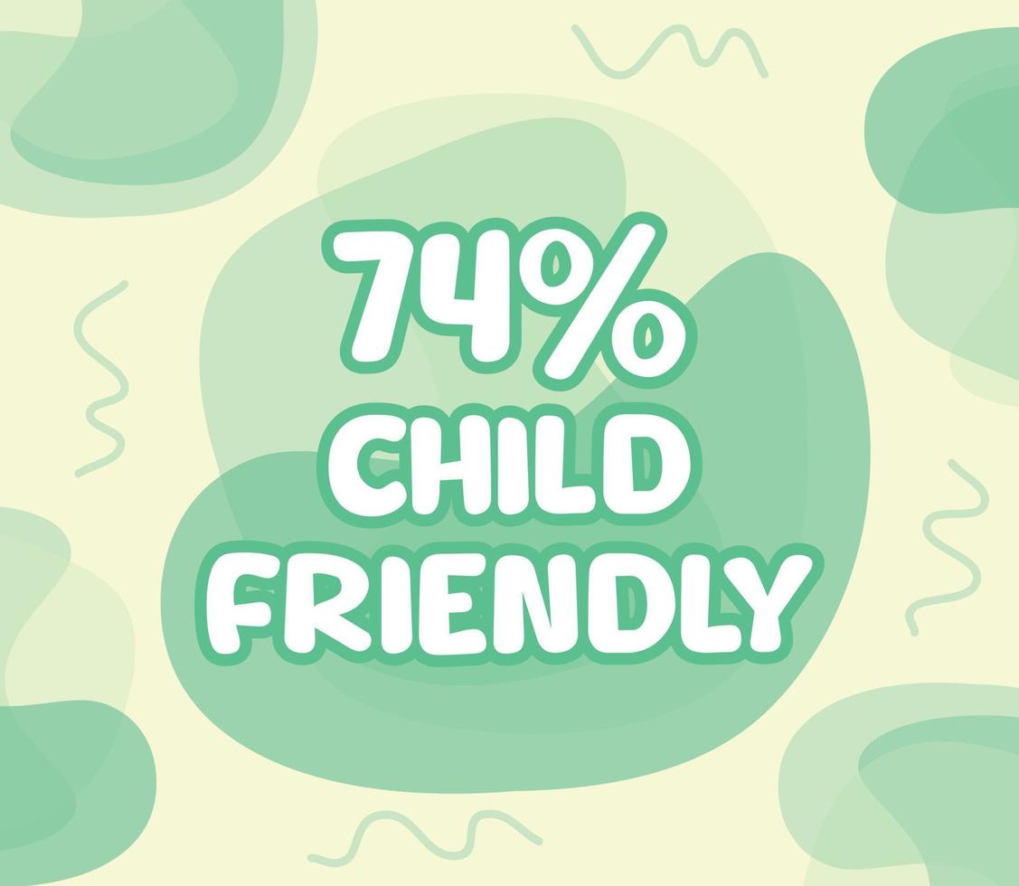 square shape banner vector, illustration of GMO percentage. interesting gradation design with child theme. vector