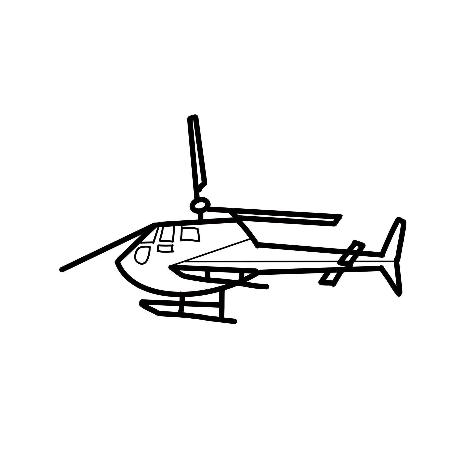 helicopter public service hand drawn doodle organic line 22227215 PNG