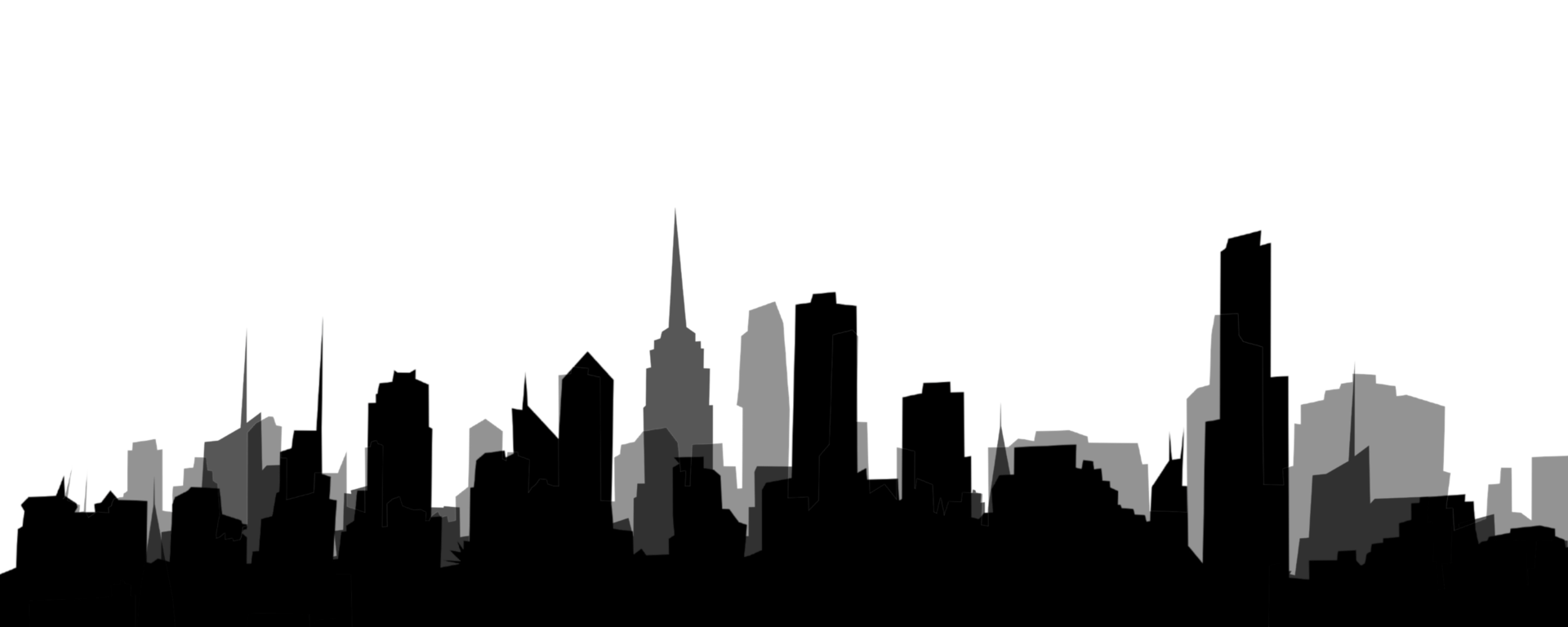 City, background illustration. Black png