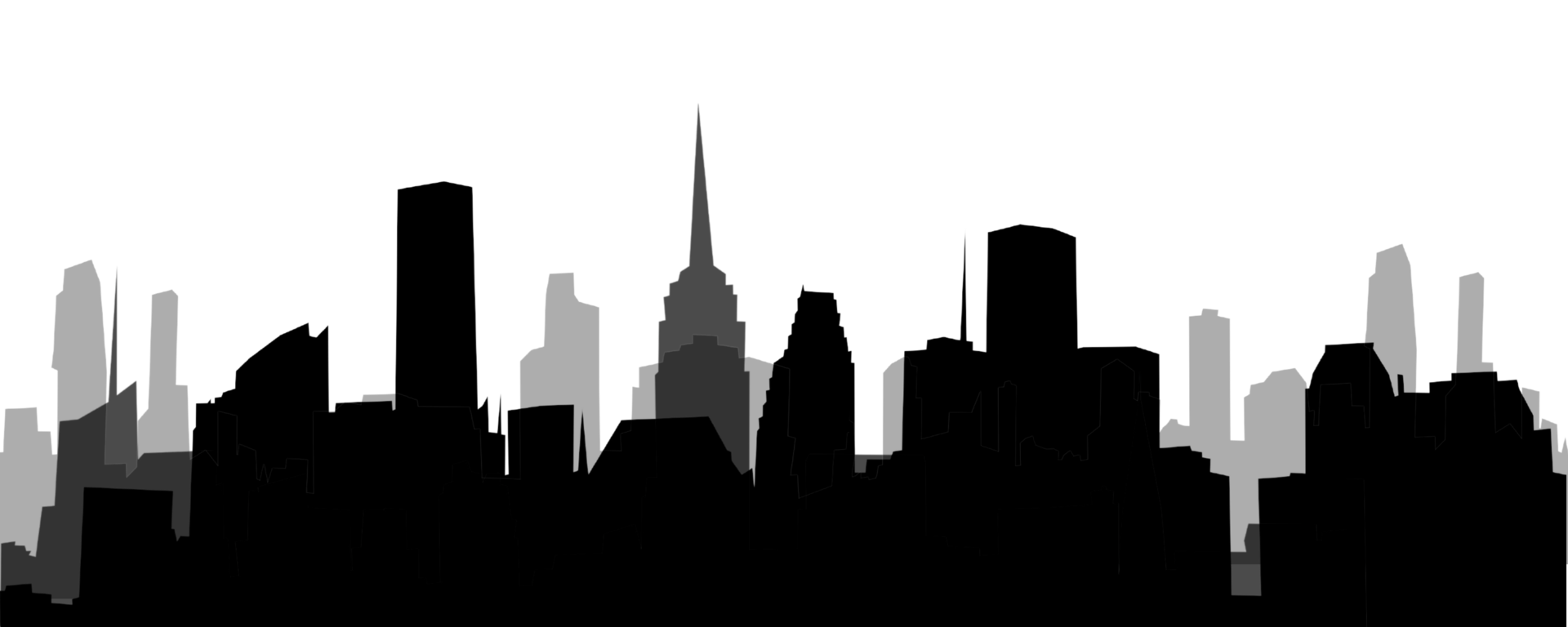 City, background illustration. Black png