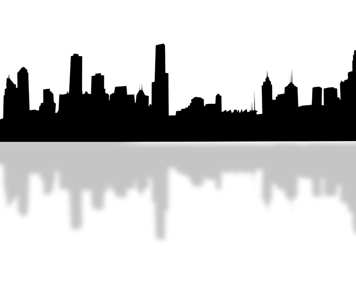 City, background illustration. Black png