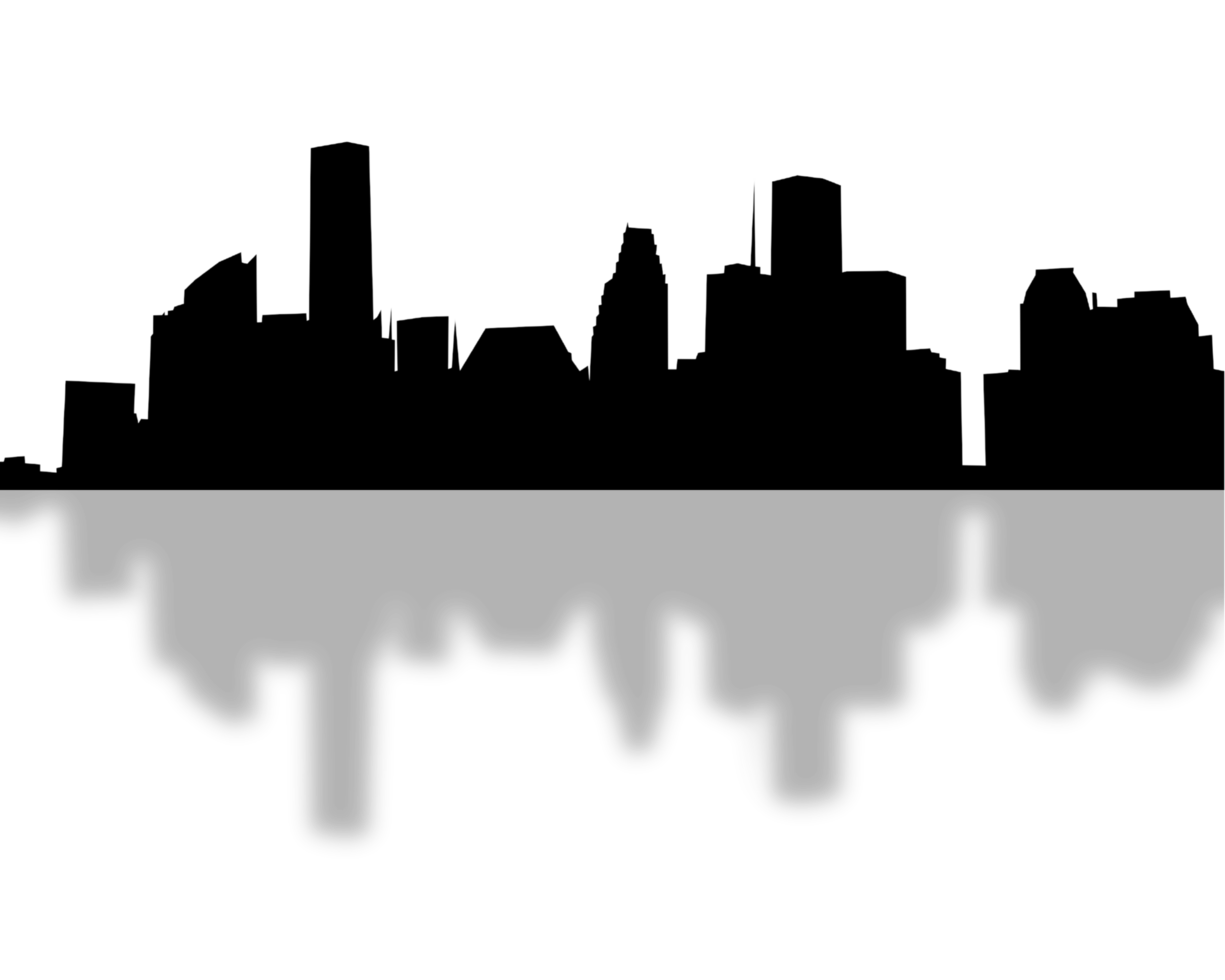 City, background illustration. Black png