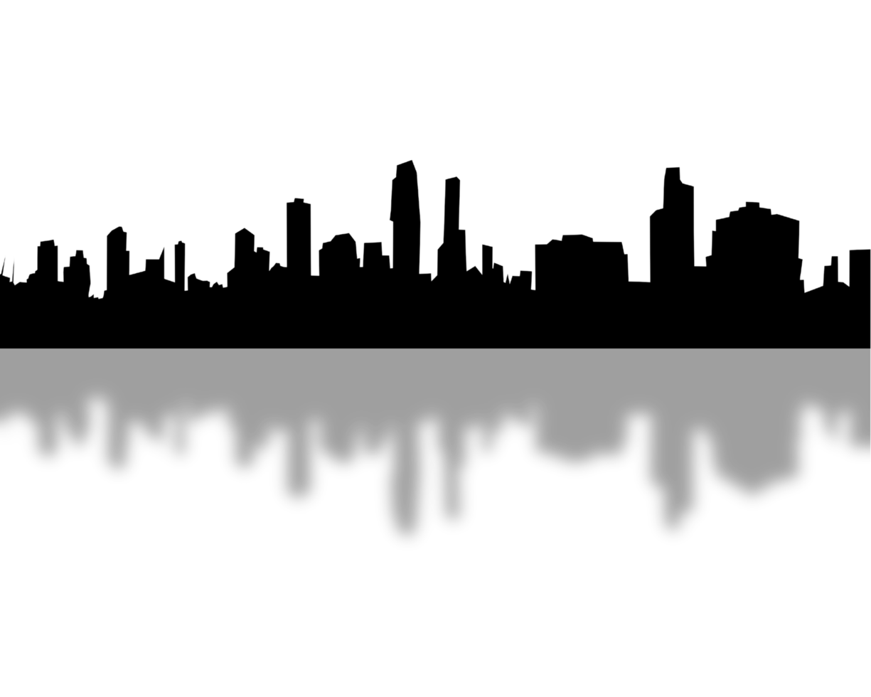 City, background illustration. Black png