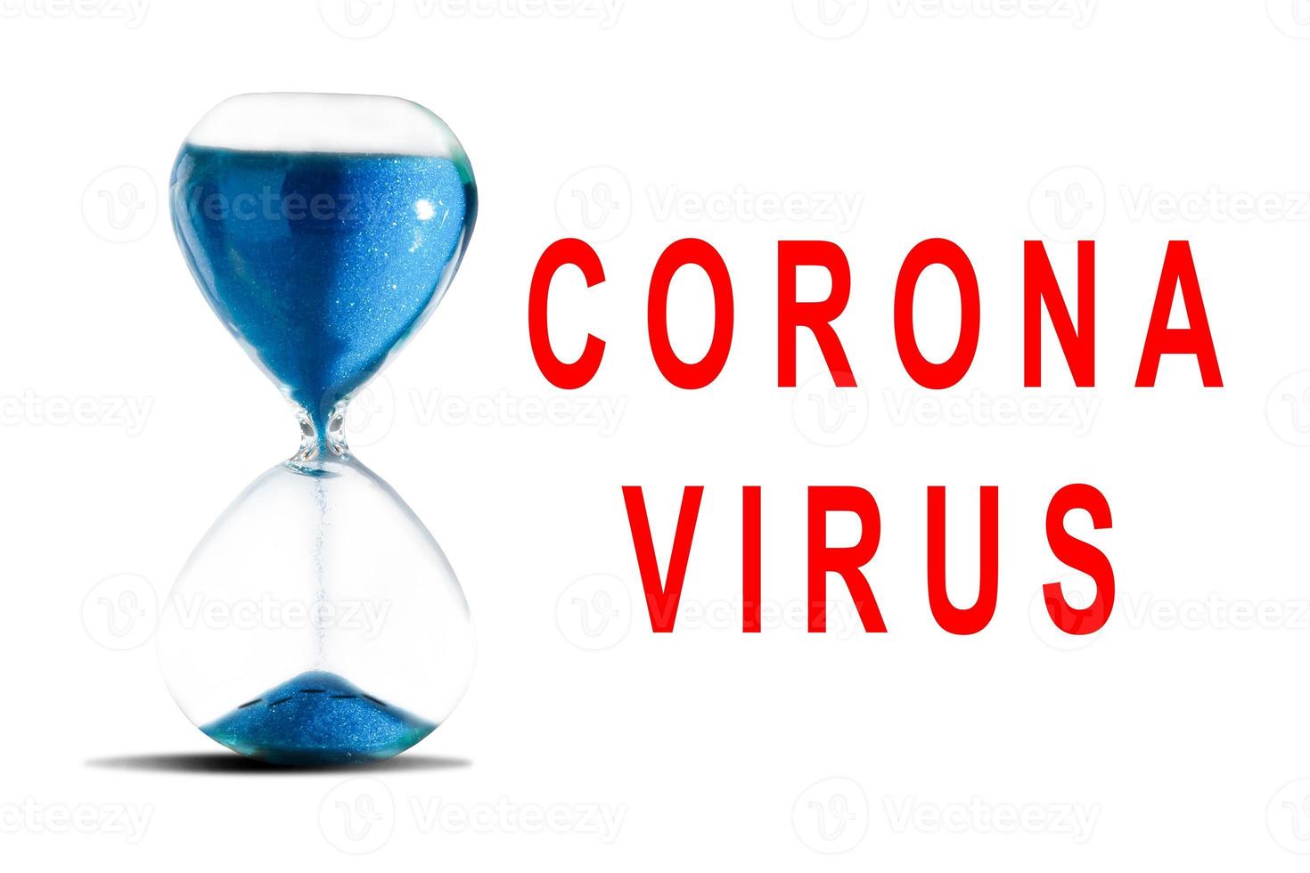 Stop MERS-CoV or Middle East Respiratory Syndrome Coronavirus, hourglass photo