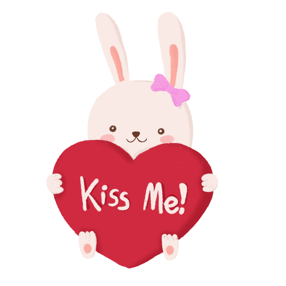 valentine cute bunny png