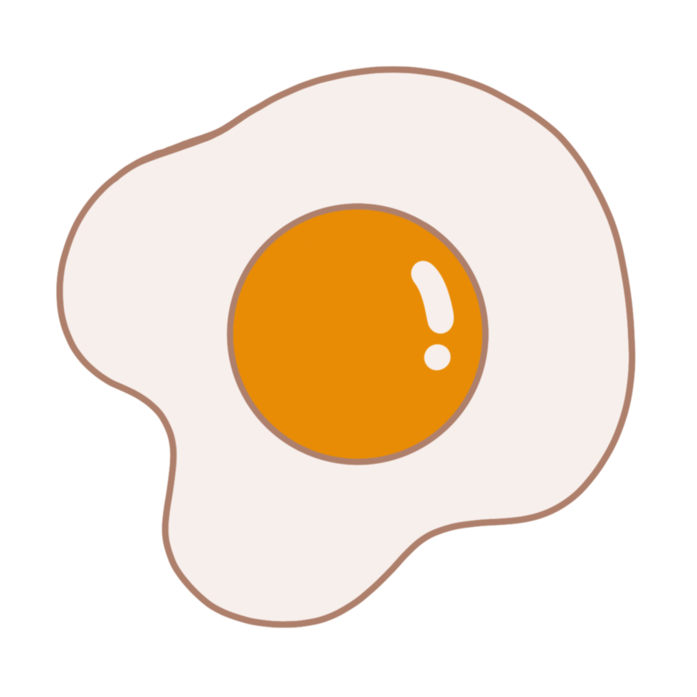 cute fried egg png