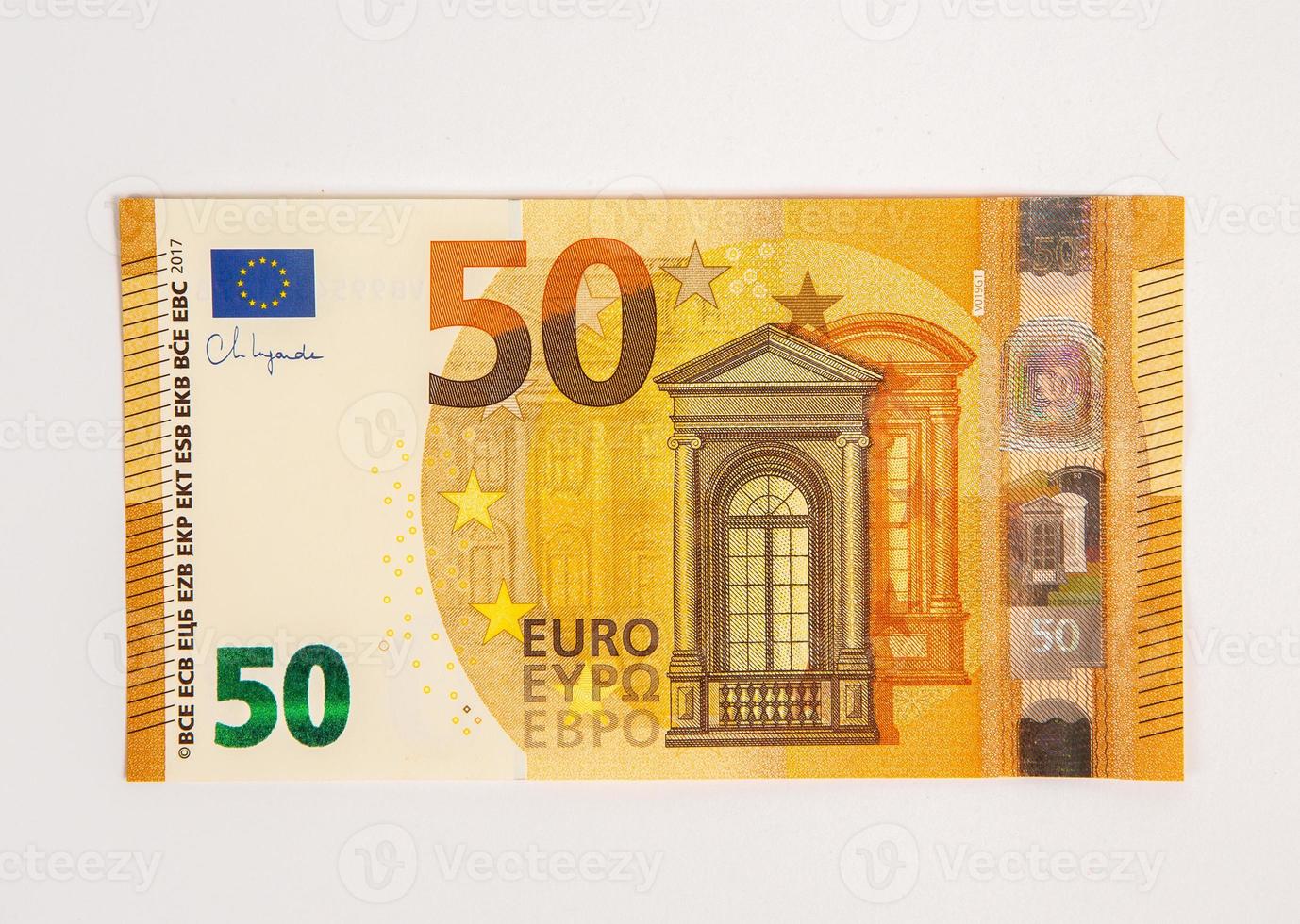 Euro banknotes money, legal tender of the European Union photo