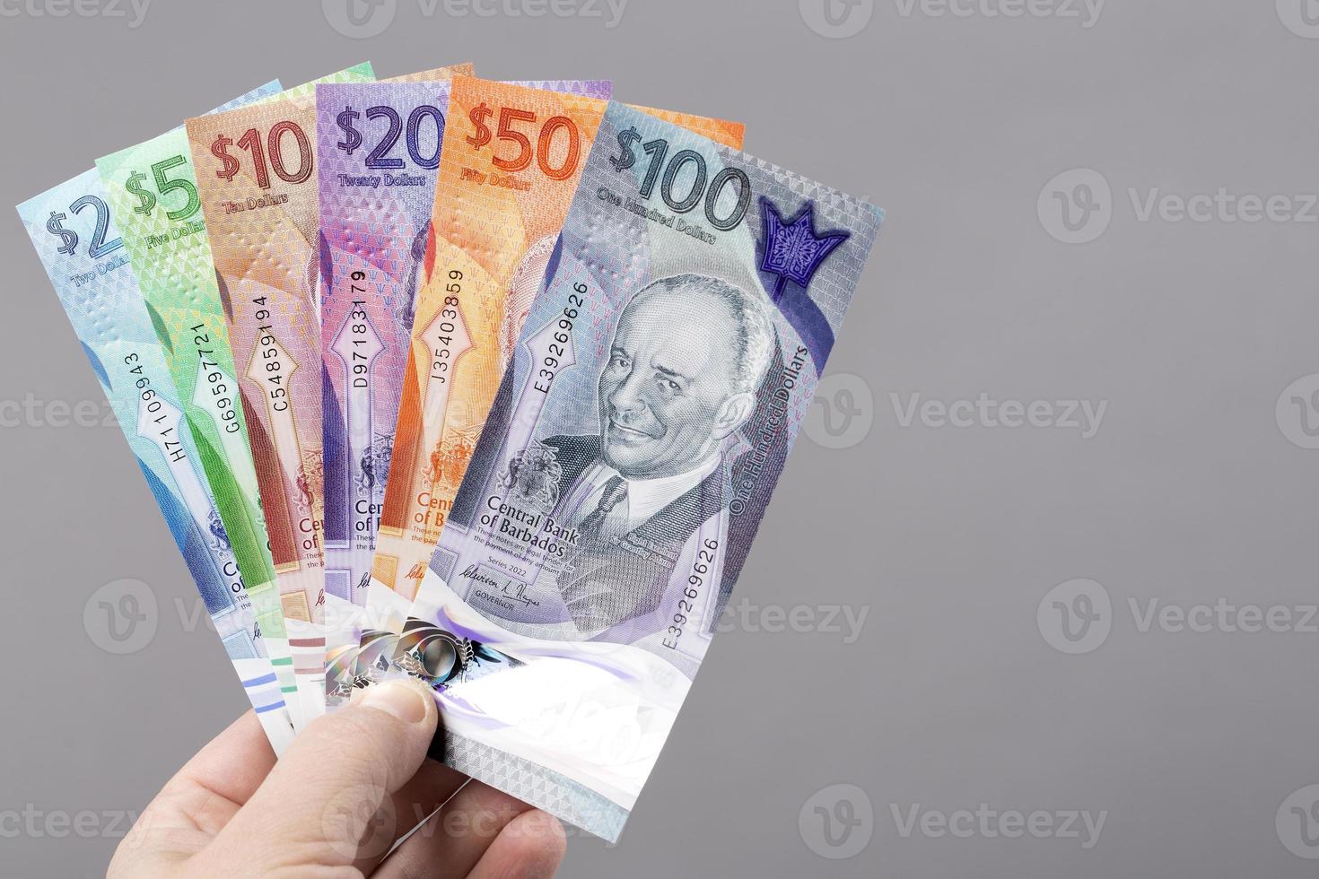 Barbados money - new series of banknotes photo