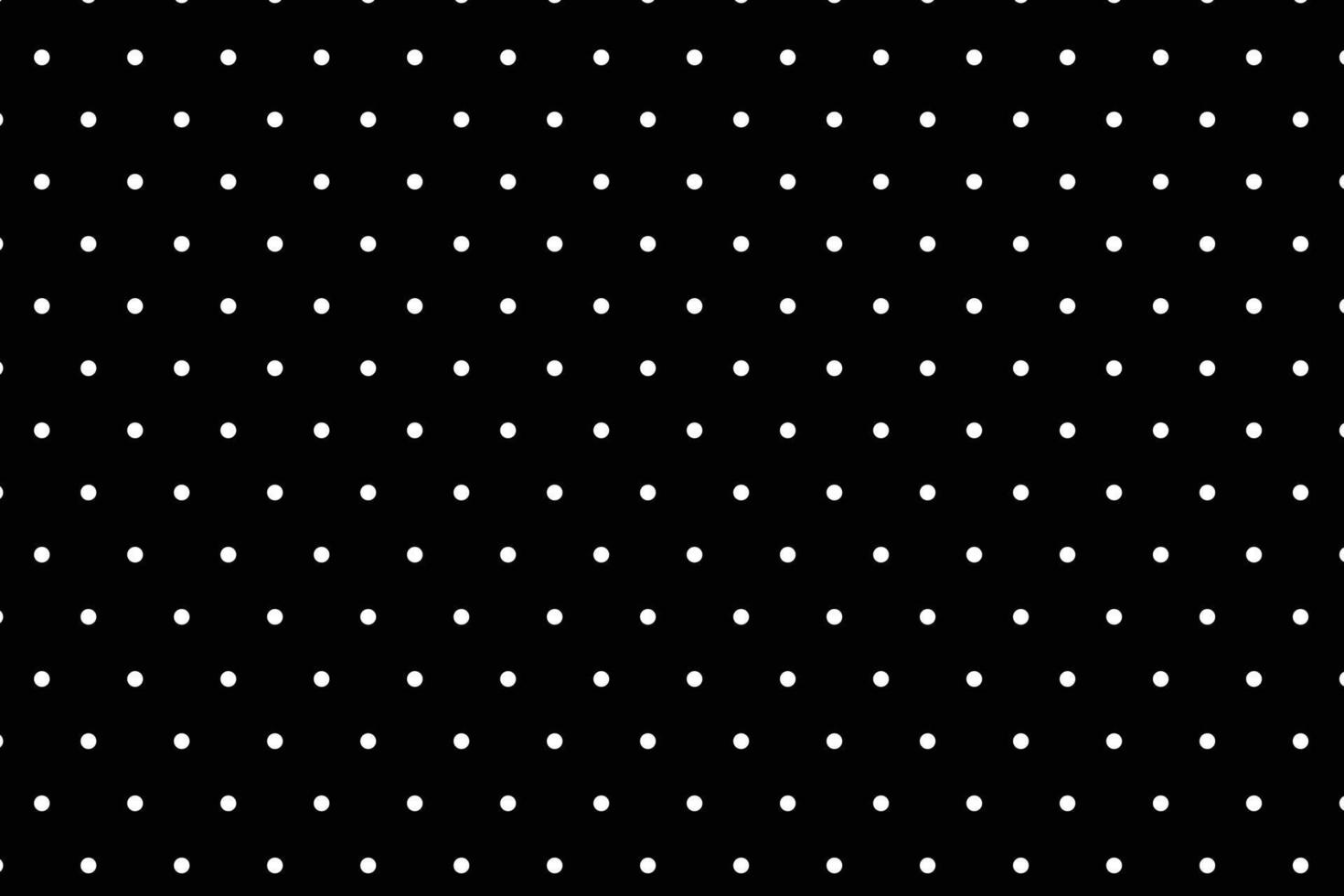 abstract seamless white polka dot with black background pattern. vector