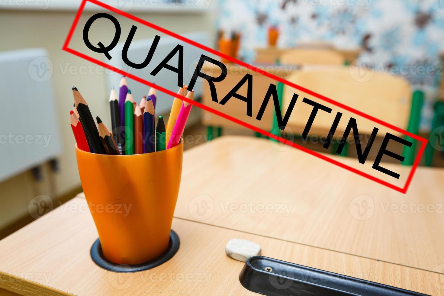 Quarantine. school coronavirus. Viruses. Epidemics. The medicine. photo