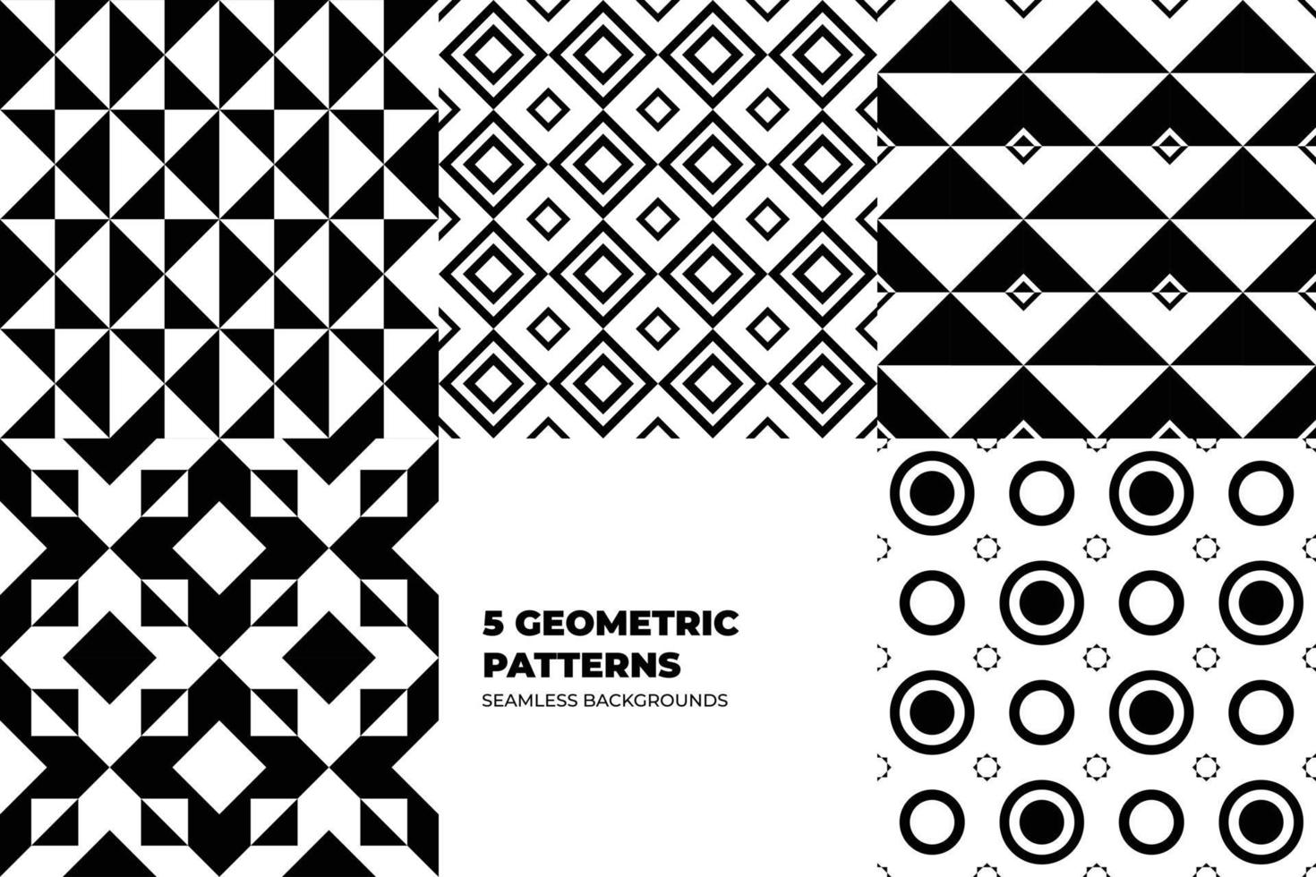 Geometric Background Set vector