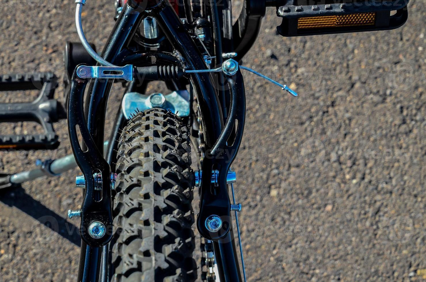 Mountain bike close-up photo