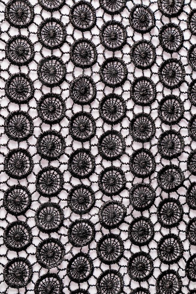 Beautiful black vintage lace on a white background. Vertical background. layout for design. photo