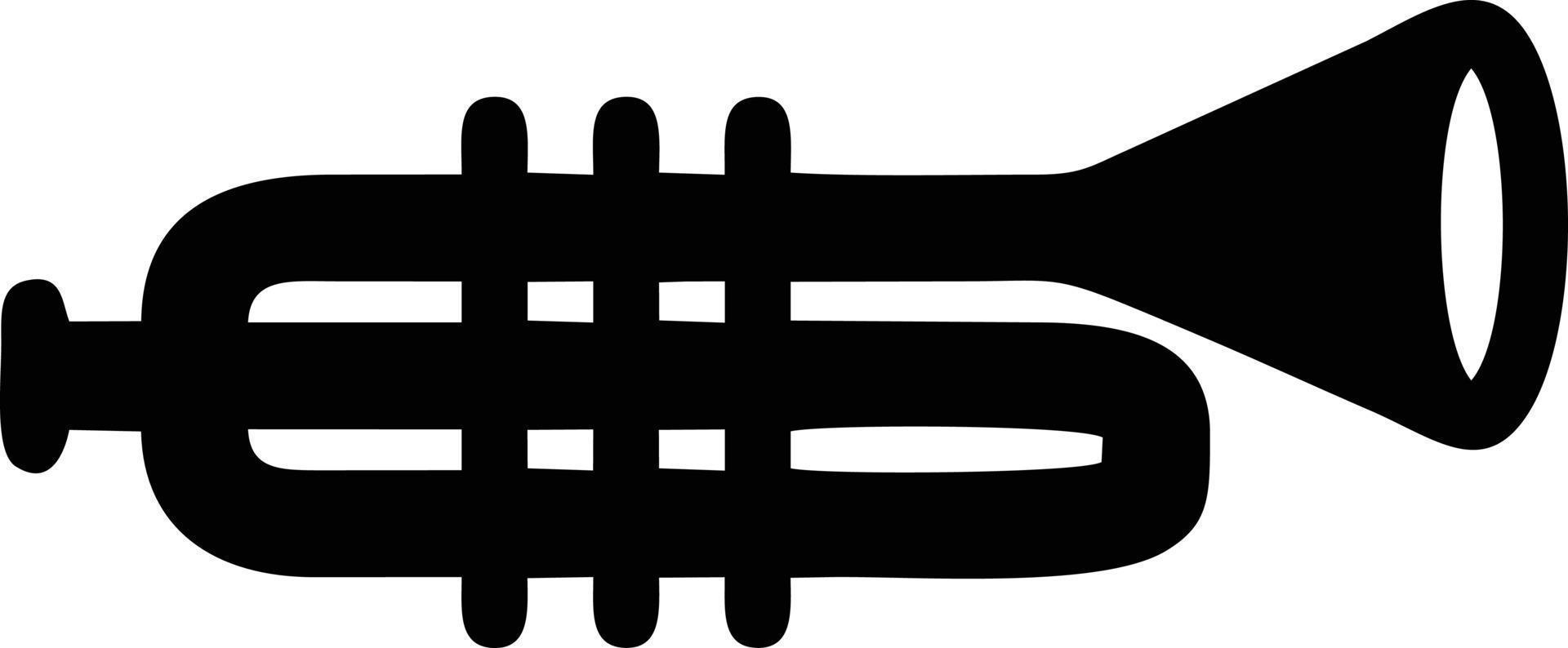trumpet instrument icon symbol design vector image. Illustration of musical trumpet horn vector design image. EPS 10