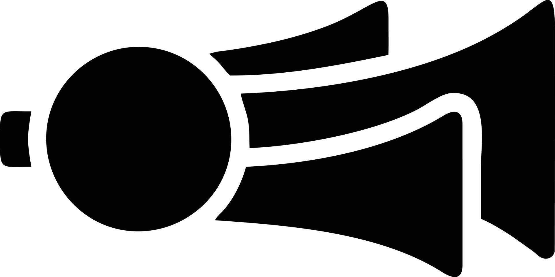 trumpet instrument icon symbol design vector image. Illustration of musical trumpet horn vector design image. EPS 10