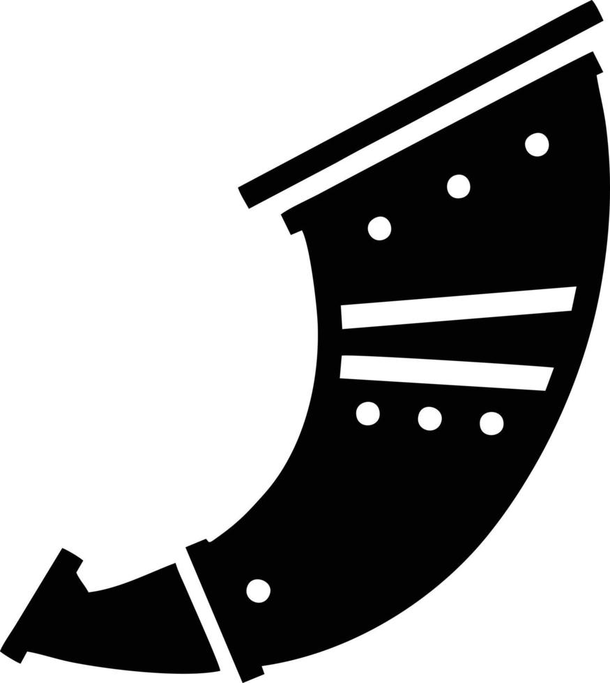 trumpet instrument icon symbol design vector image. Illustration of musical trumpet horn vector design image. EPS 10