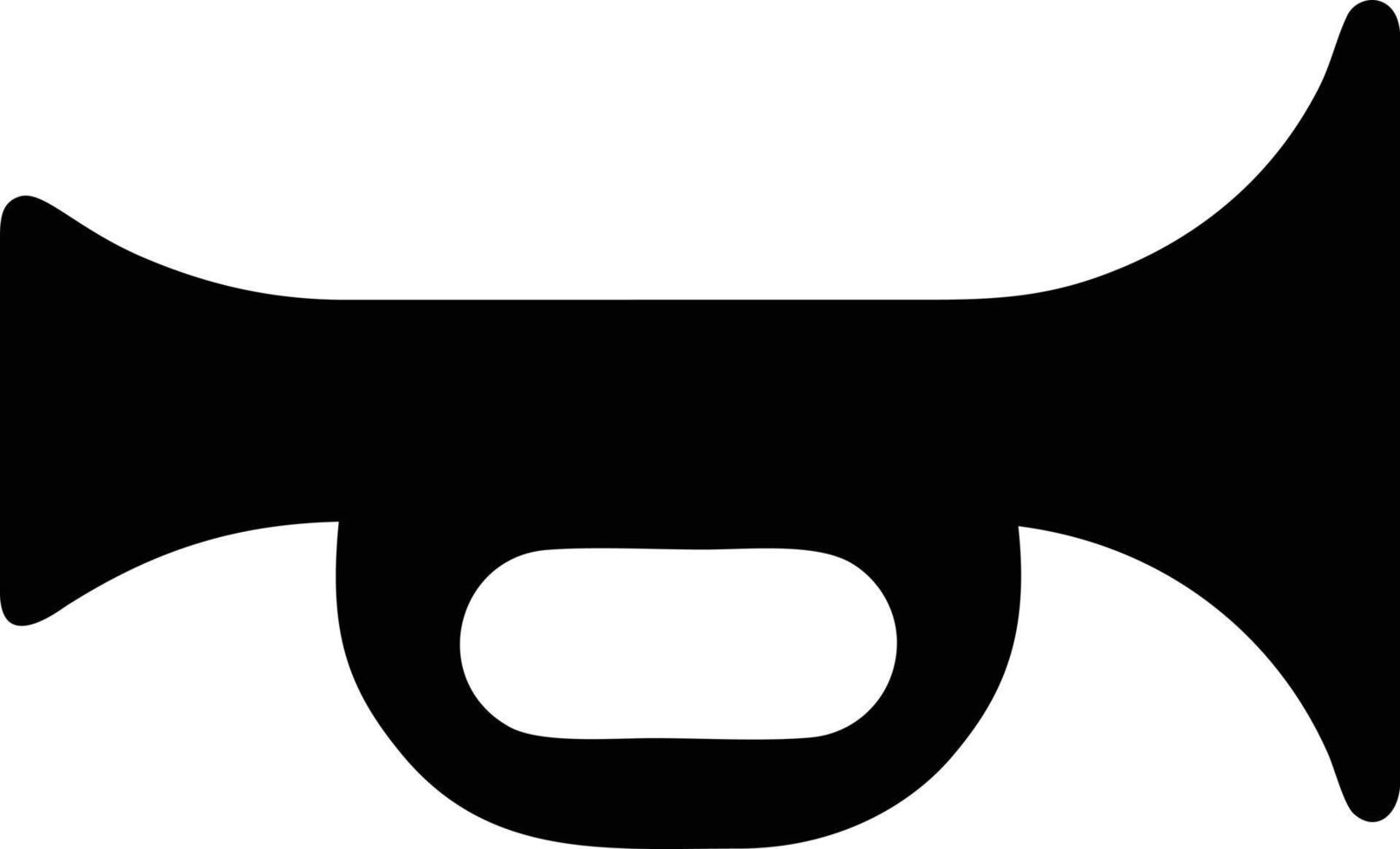 trumpet instrument icon symbol design vector image. Illustration of musical trumpet horn vector design image. EPS 10