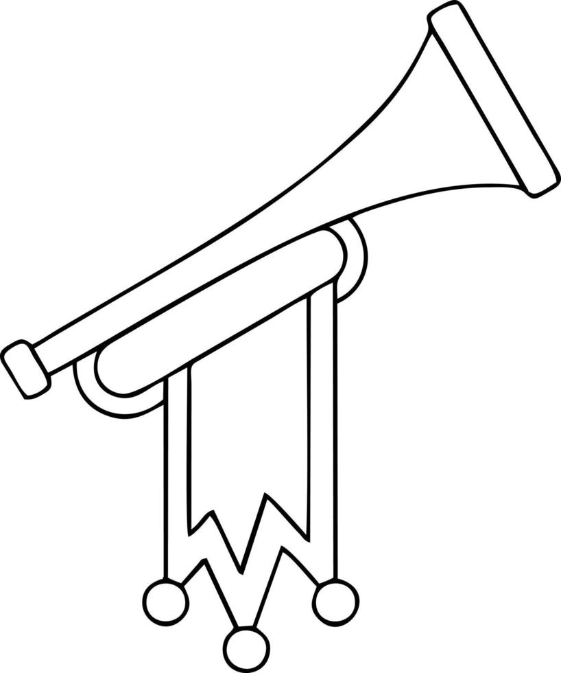 trumpet instrument icon symbol design vector image. Illustration of