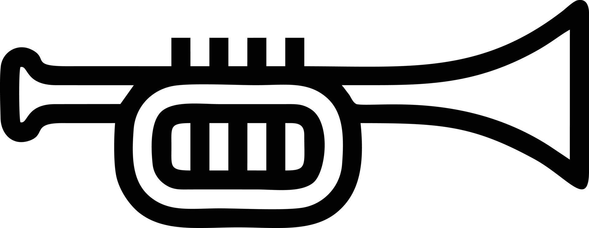 trumpet instrument icon symbol design vector image. Illustration of musical trumpet horn vector design image. EPS 10