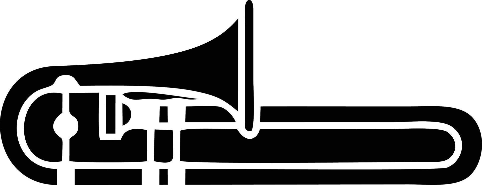 trumpet instrument icon symbol design vector image. Illustration of musical trumpet horn vector design image. EPS 10