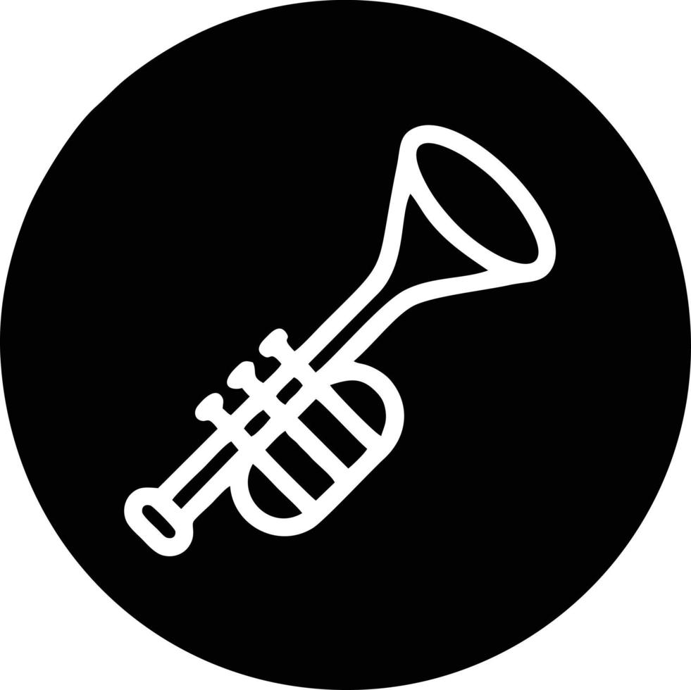 trumpet instrument icon symbol design vector image. Illustration of musical trumpet horn vector design image. EPS 10