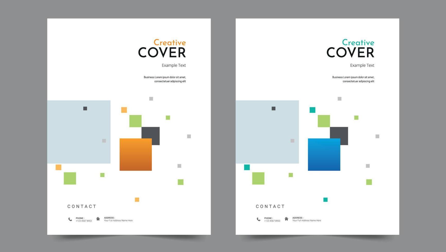 Cover template flyer design vector background
