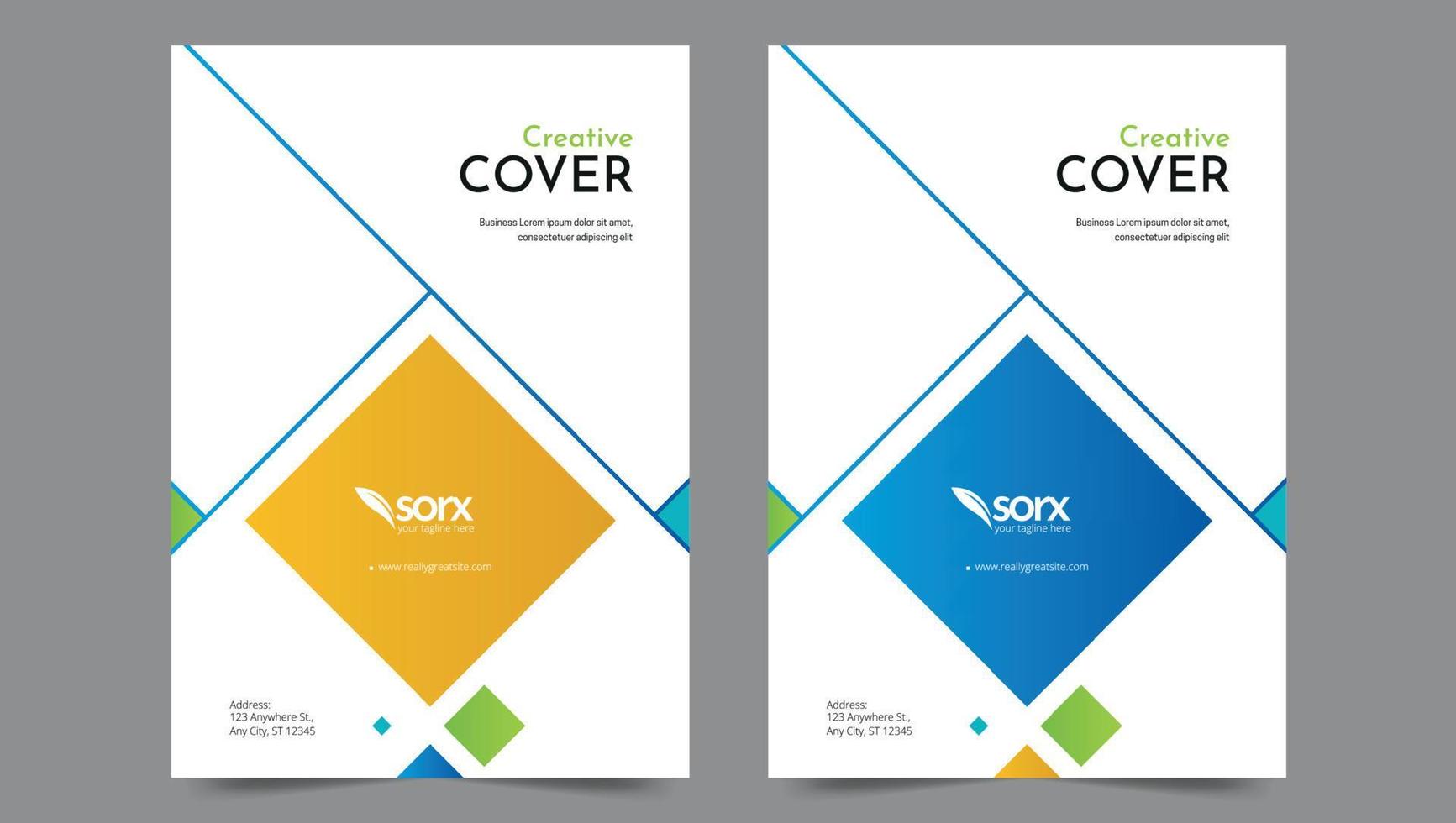 Cover template flyer design vector background
