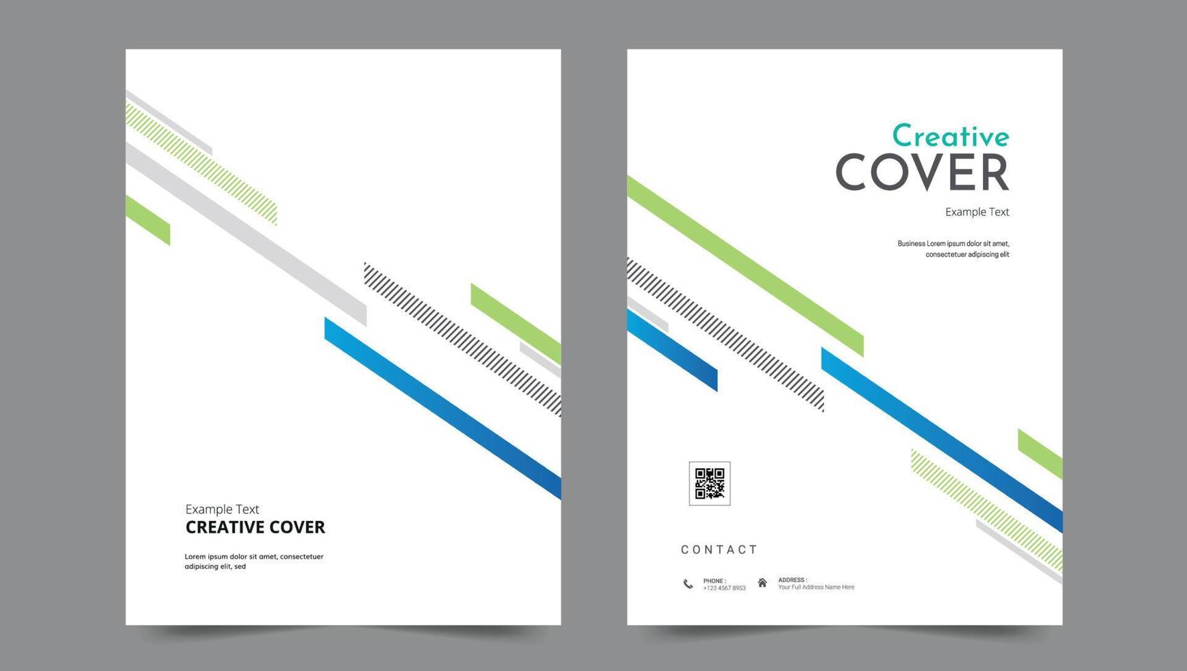 Cover template flyer design vector background