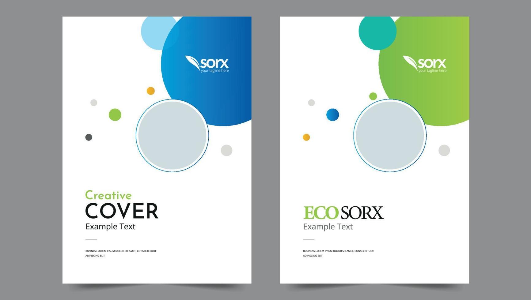 Cover template flyer design vector background