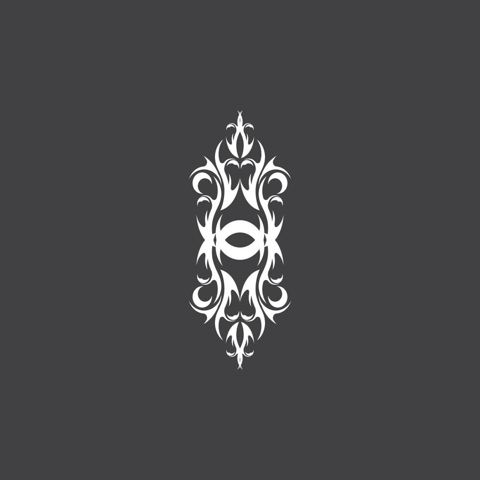 Tribal  Tattoo Abstract With Black Background vector