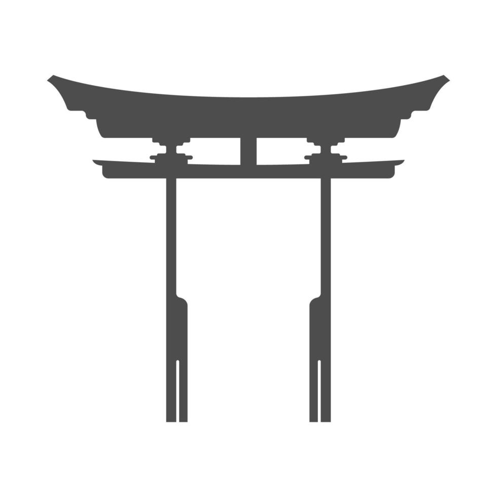 Torri gate icon design vector
