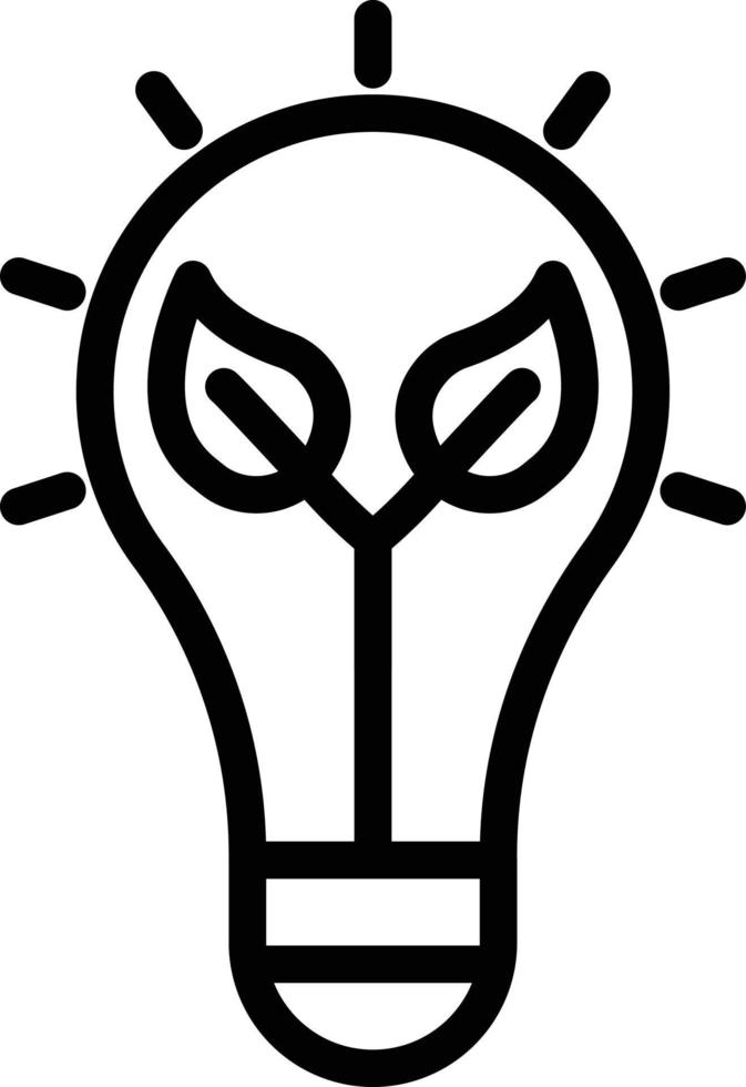 Vector Design Eco Bulb Icon Style