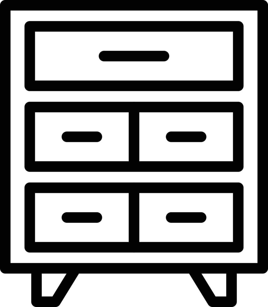 Vector Design Drawers Icon Style