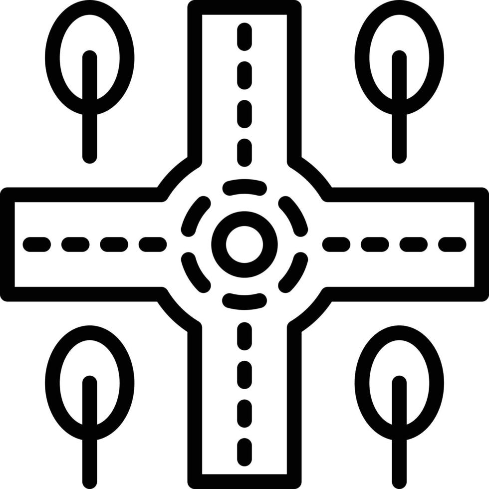 Vector Design Crossroad Icon Style