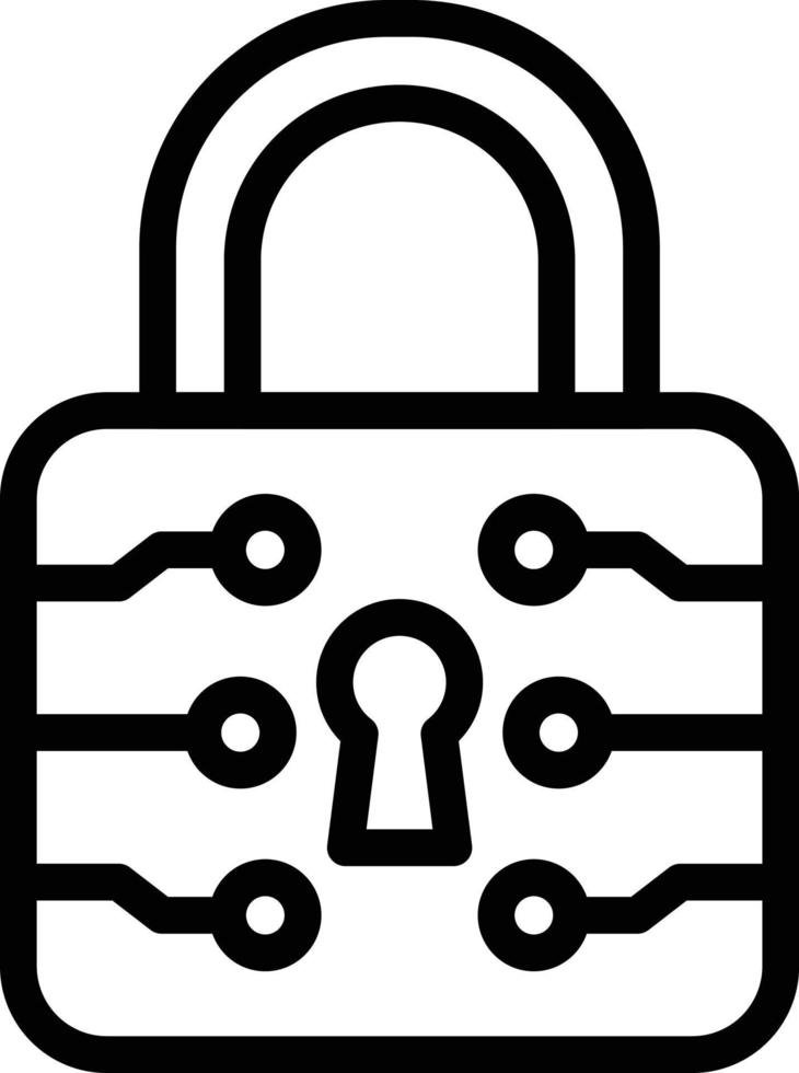 Vector Design Lock Icon Style