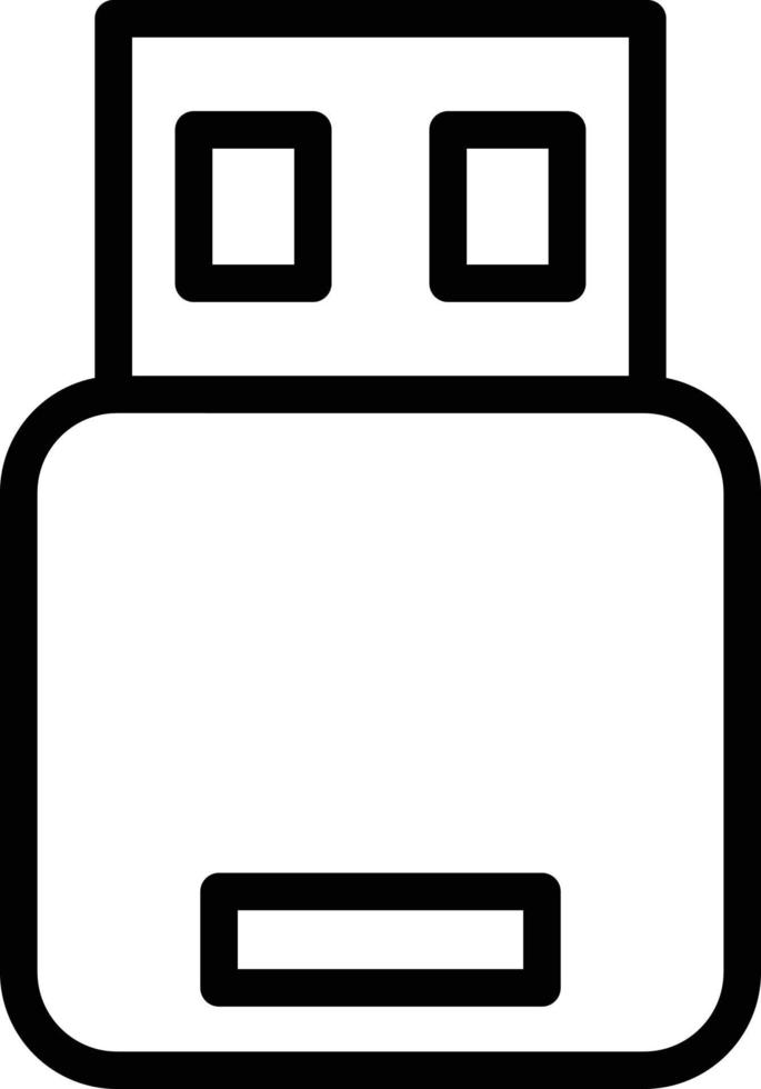 vector diseño USB palo icono estilo