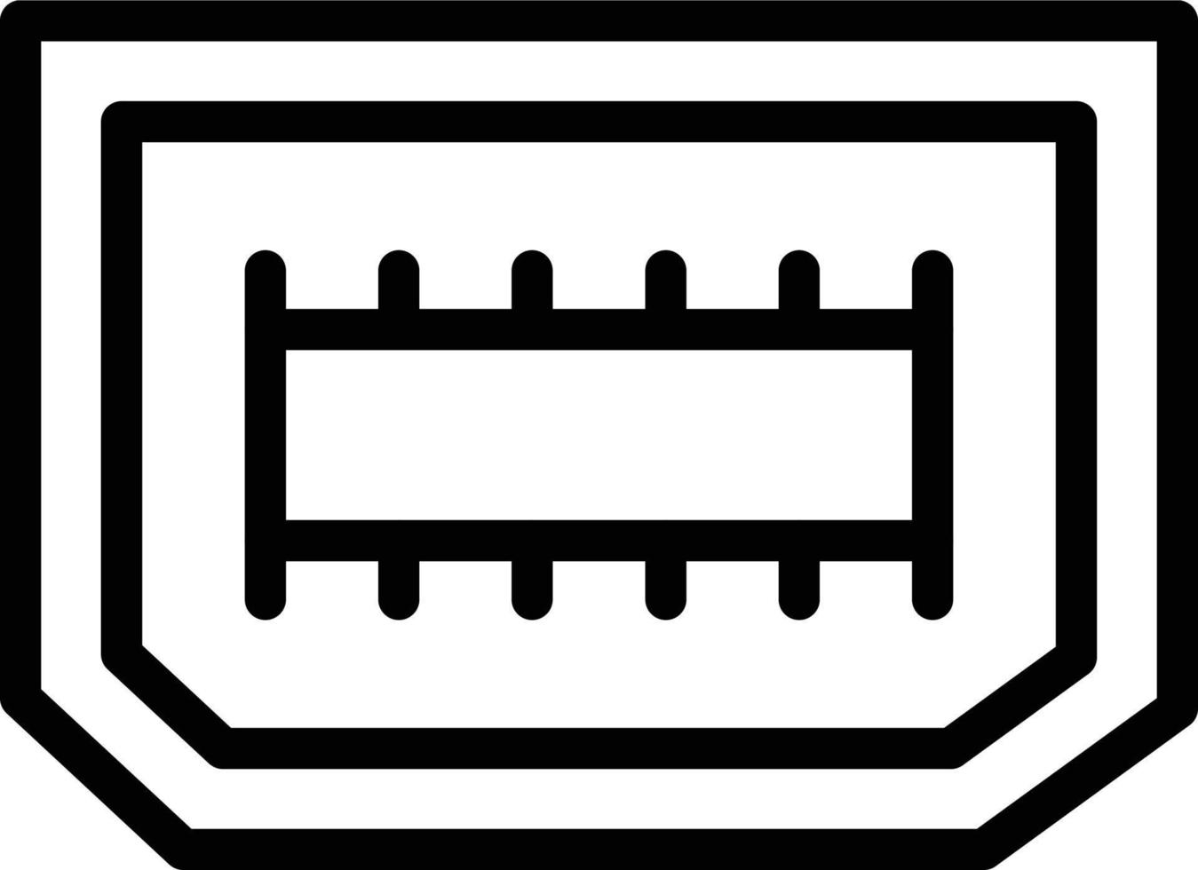 Vector Design Hdmi Port Icon Style