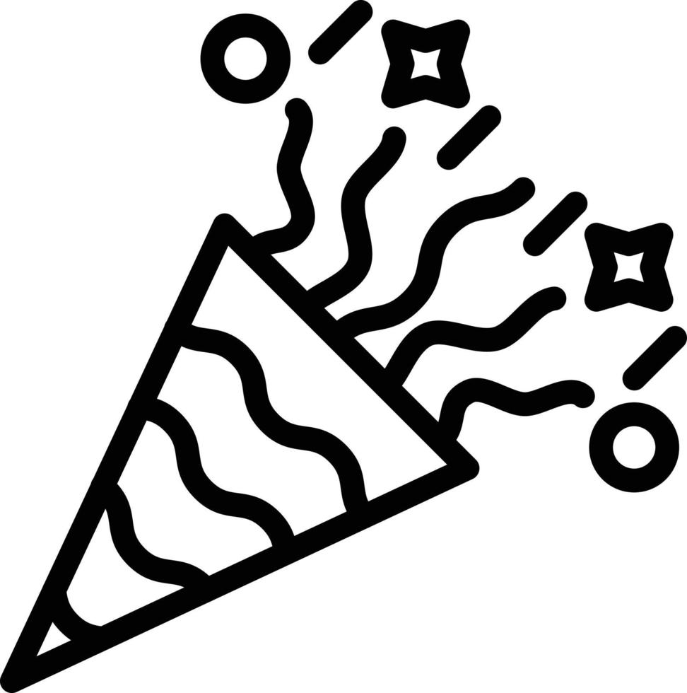 Vector Design Party Popper Icon Style