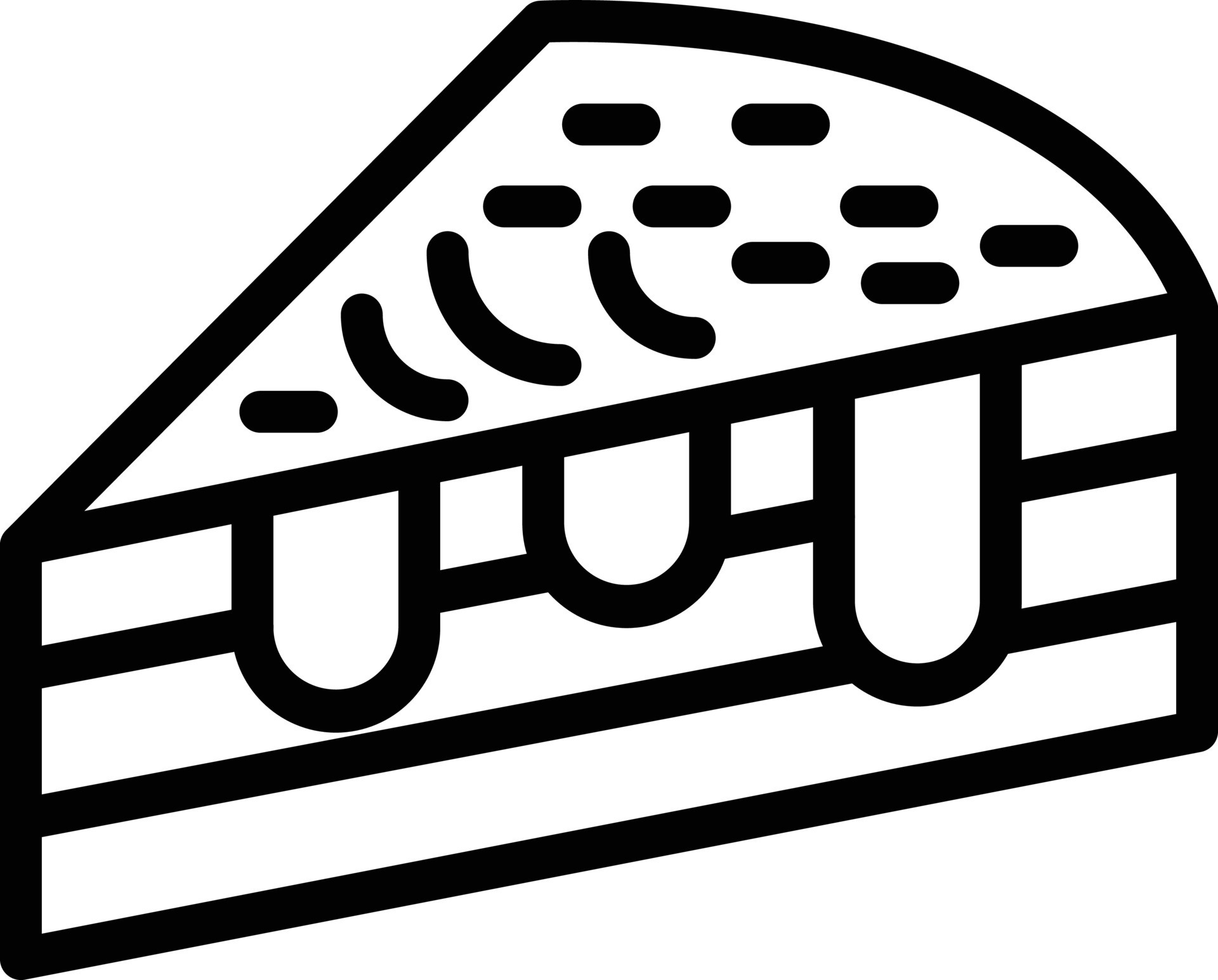 Vector Design Cake Slice Icon Style 22230518 Vector Art at Vecteezy