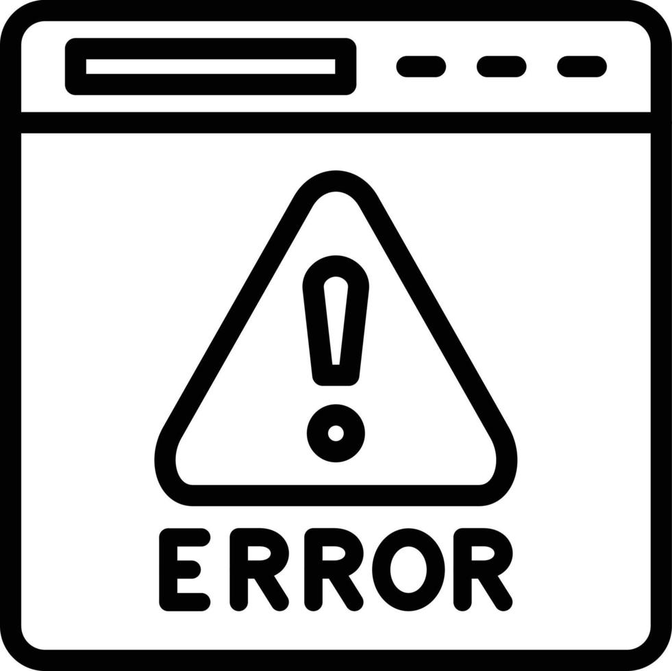 vector diseño error icono estilo