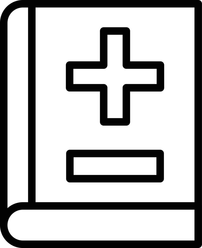 vector diseño médico libro icono estilo