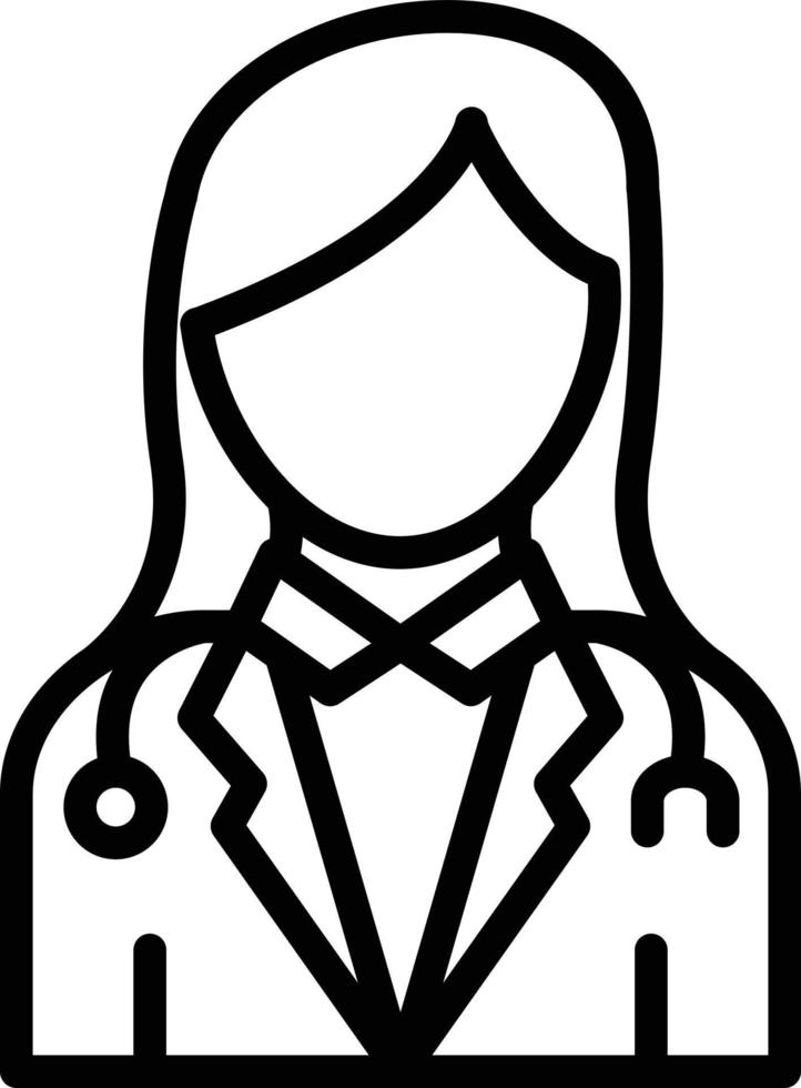 Vector Design Lady Doctor Icon Style