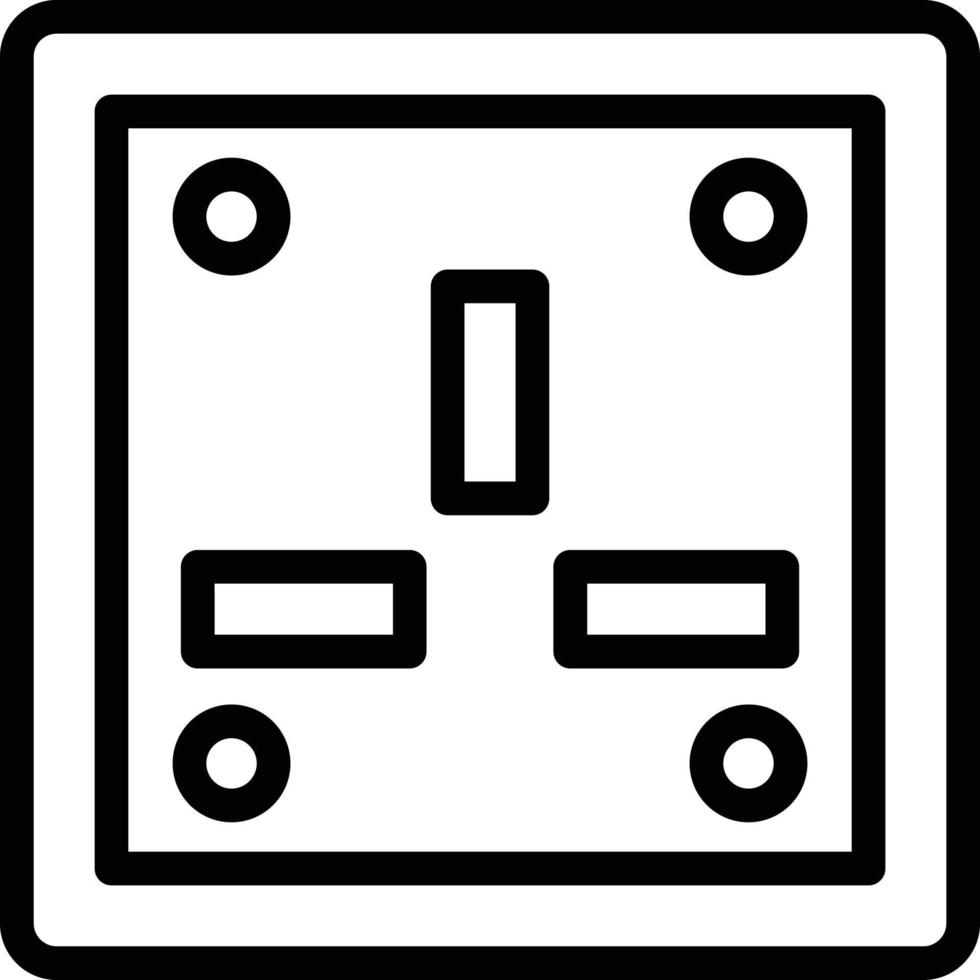 Vector Design Wall Socket Icon Style