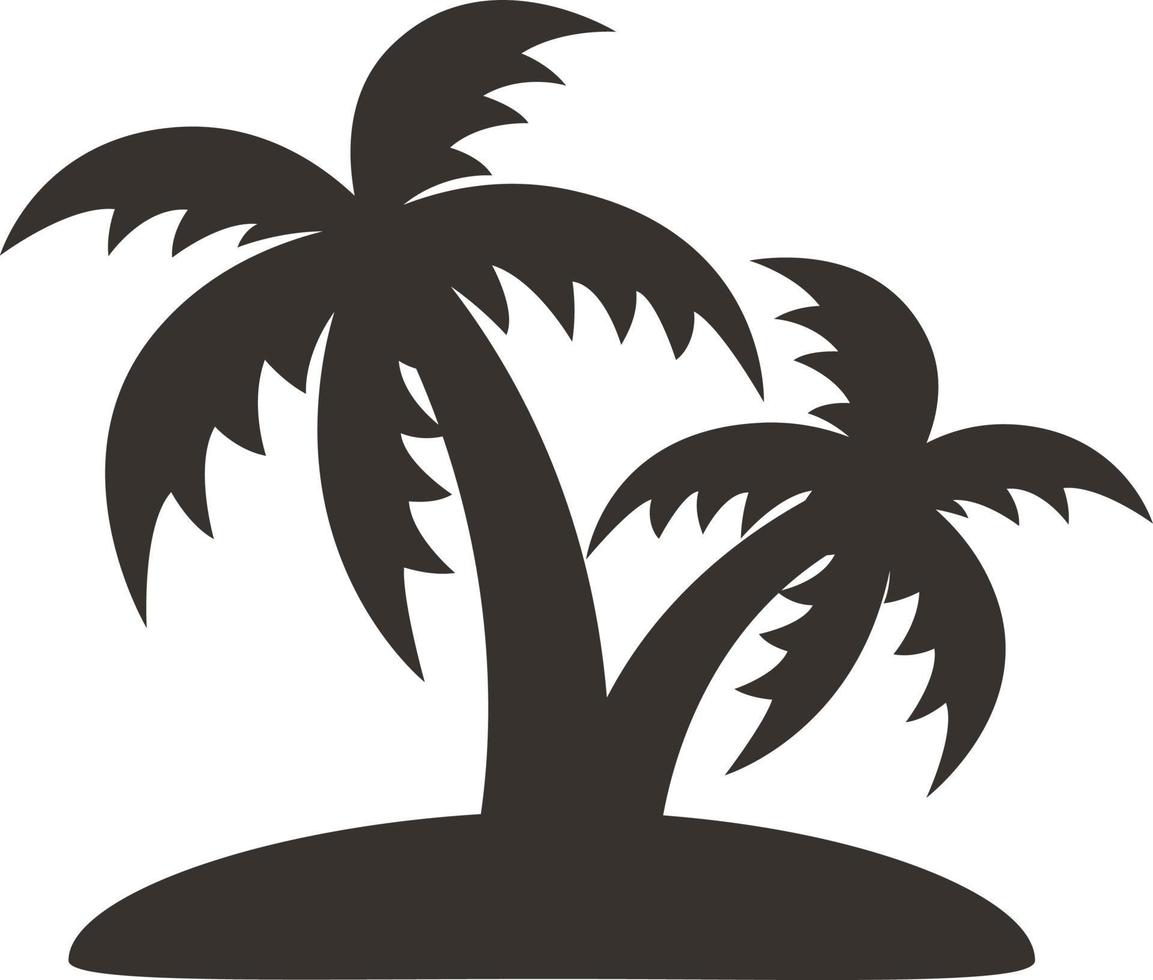 palm tree silhouette vector